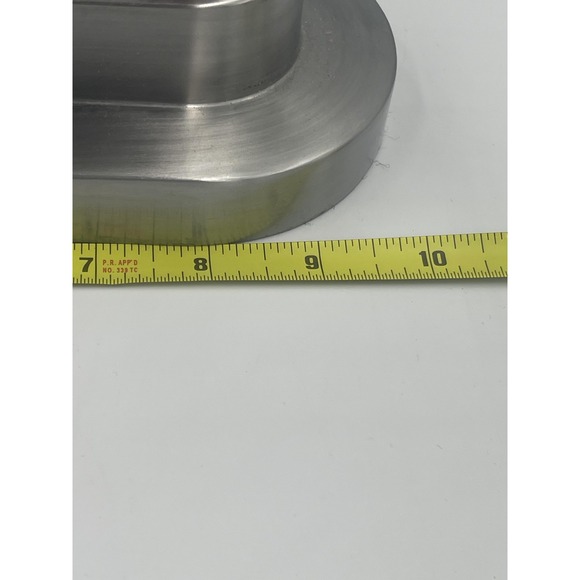 Vintage Art Deco Modernist Table Lamp Frosted Glass Aluminum Post UL E127520 - Picture 7 of 8